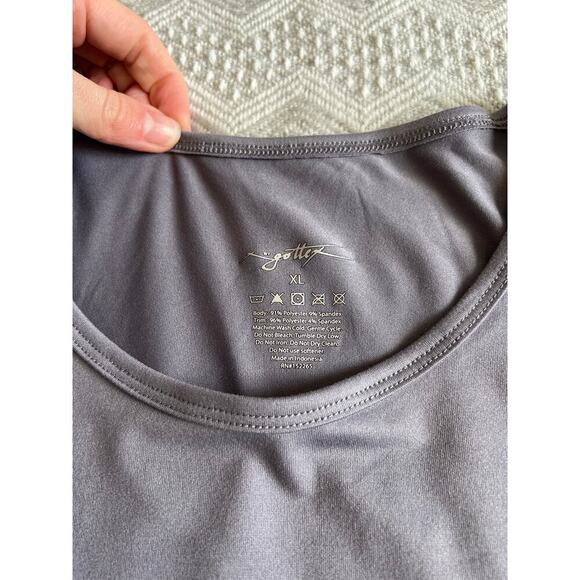 Gottex Studios Peach Skin Collection Rib Long Sleeve in “Fog” size XL, NWT! - Picture 10 of 10